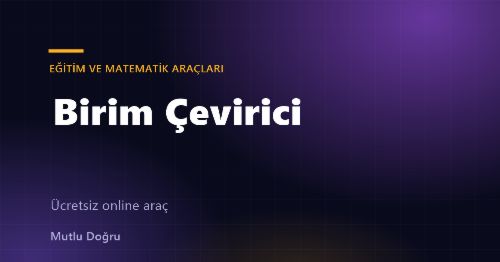 Birim Çevirici